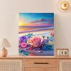 Frame Painting By Numbers For Adults Handiwork Rose Beach Landscape Markers By Numbers Decorative Painting For Home Decors 40x50