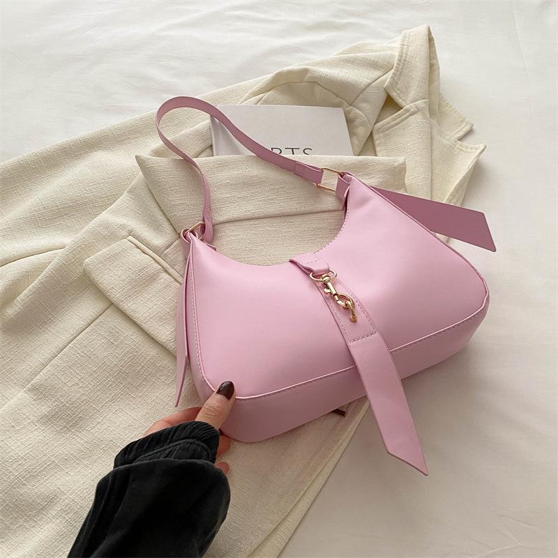 

Сумка кросбоді з іноземною текстурою, модна сумка під пахву, літо 2024, персоналізована жіноча сумка, трендова новинка, модна проста сумка на плече рожевий