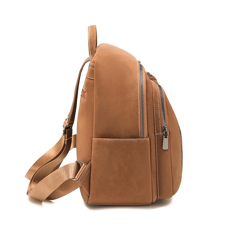 Fashion Wommen Backpack Pu Solid Color Travel Backpack Student Schoolbag