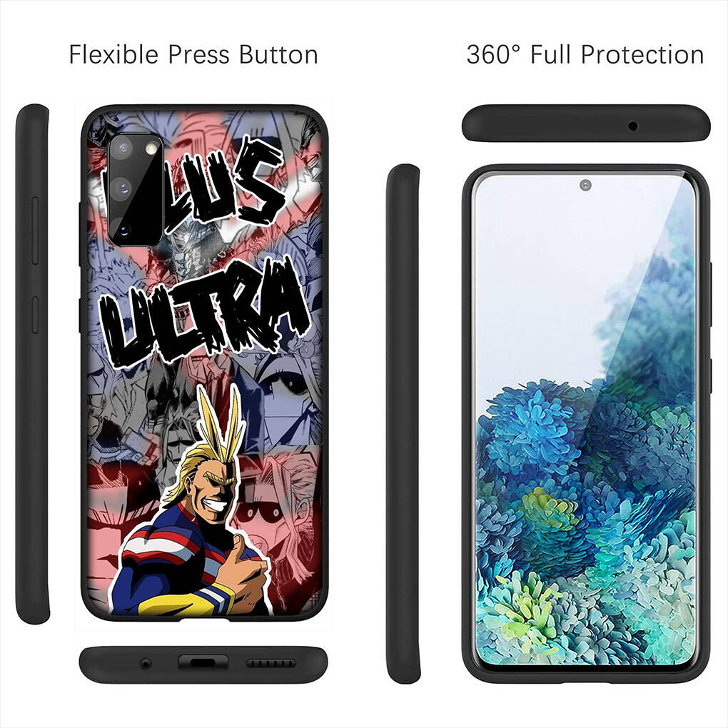 Cover for iPhone 17 16 15 Xiaomi Poco Redmi Note 14 13 12 11 Pro Max Samsung Galaxy S25 S24 S23 OPPO Huawei My Hero Academia All Might BNHA Phone Case