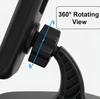 Dashboard Car Phone Holder with HUD Clip-On Design Rotating 360° Navigation Mount Universal Interior Clamp for Vehicles