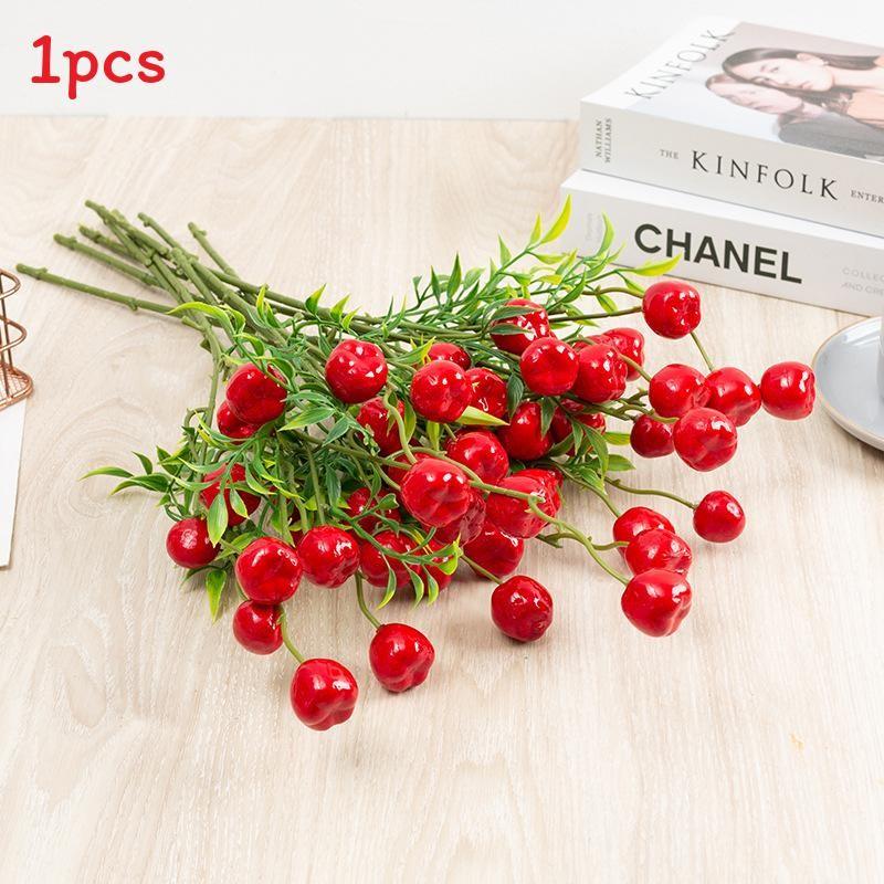 Red Orange Fruit Lemon Apple Plastic Fruit Flower Arrangement Gift Decoration