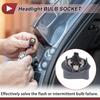ABSOPRO 1pc Low Beam Headlight Socket for Vauxhall and Volkswagen Jetta Part Bulb Connector 2005-2010, Number 1T0941109,