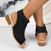 Fashion 2025 Hot Sale Shoes for Women Slingbacks Women's Sandals Summer Rome Open Toe Solid Outdoor Casual Low Heels Large Size Sandals