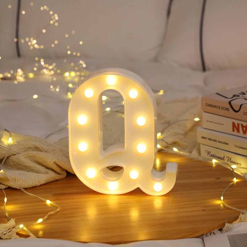 LED Letter and Number Lights for Celebrations and Proposals