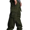 Frühlings Herren Multi-Taschen Latzhose Locker Lässige Kordelzug Hose