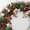 Handmade Christmas Color Strip Wreath Colorful Christmas Decoration Wreath  Indoor