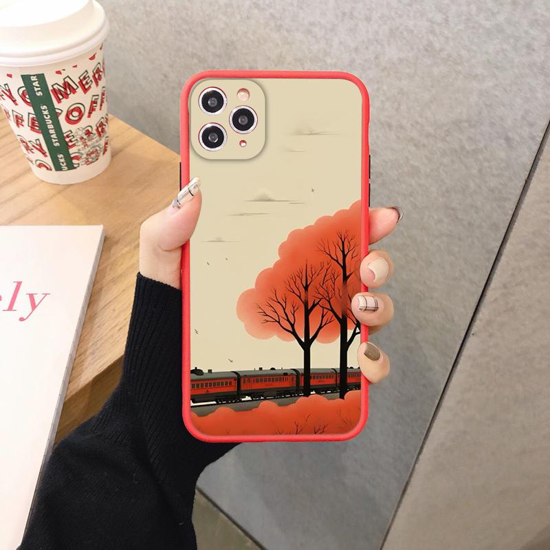 Autumn Maple Leaf Scenery Fall Phone Case For IPhone 15 14 Pro Max Plus 16 Pro Max Case IPhone 13 11 12 Pro Max XR XS X Covers