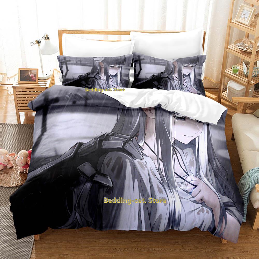 Comforter Gamw Ender Lilies Quietus Of The Knights Bedding Set Cartoon Anime Three-Piece Set Adult Kid Bedroom Three-Piece Suits 3D P