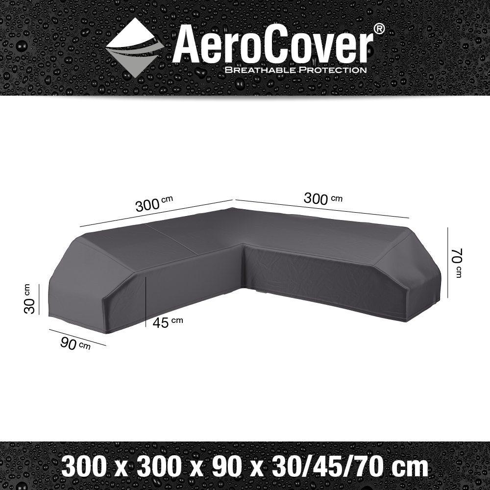 Cover for Garden Corner Set 7886 300X300X70 Aerocover Gray Homms