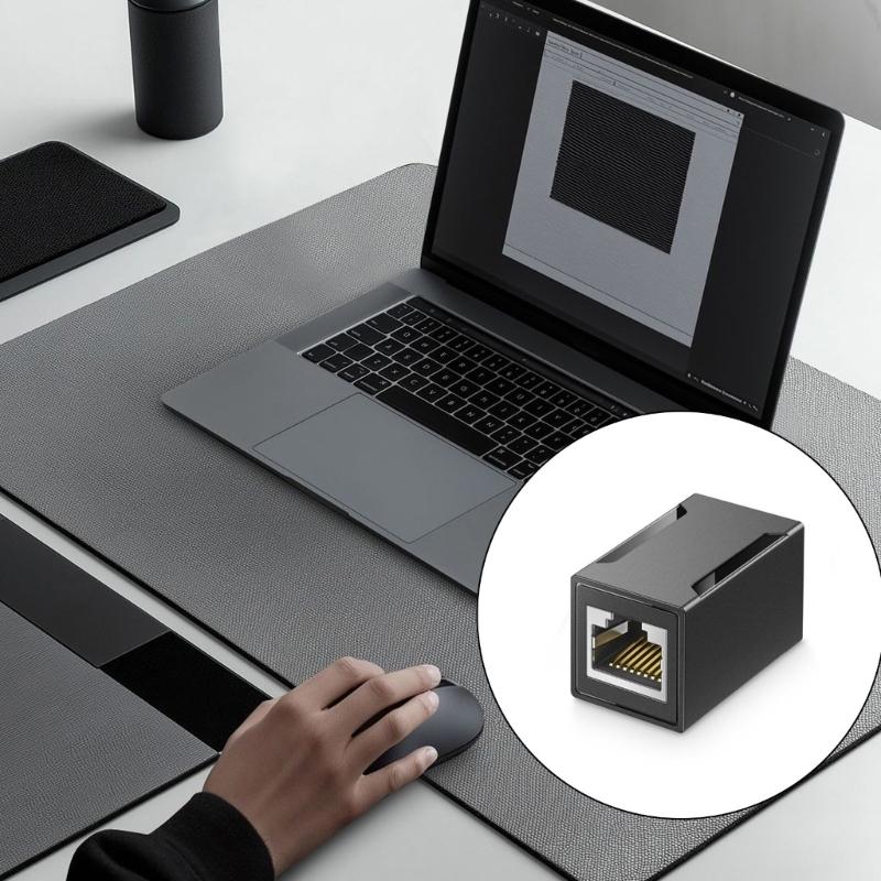 Quality RJ45 Coupler Cat7 Ethernet Gigabit Networking Extender for Cat7/Cat6/Cat5e Fast Data Transfer RFI Resistance