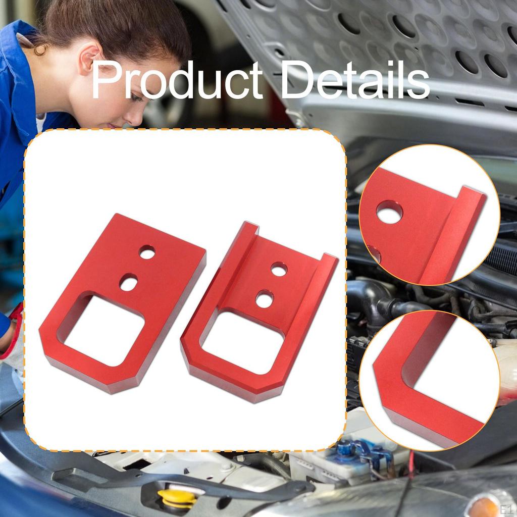 2Pcs Front Tow Hooks Car Towing Spare Parts Accessories Heavy Duty Replaces Trailer Hook for