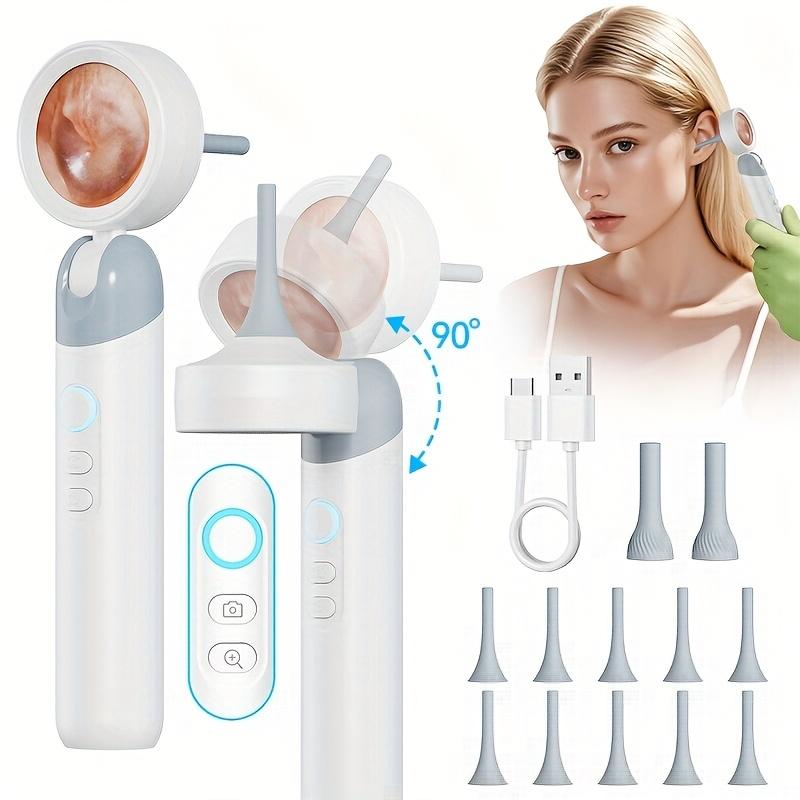 Inskam 4-in-1 Smart Ear & Nose Camera with Screen - HD 1080P, 90° Rotating Inspection Head, Includes Wax Removal Tool for Ears, Nose