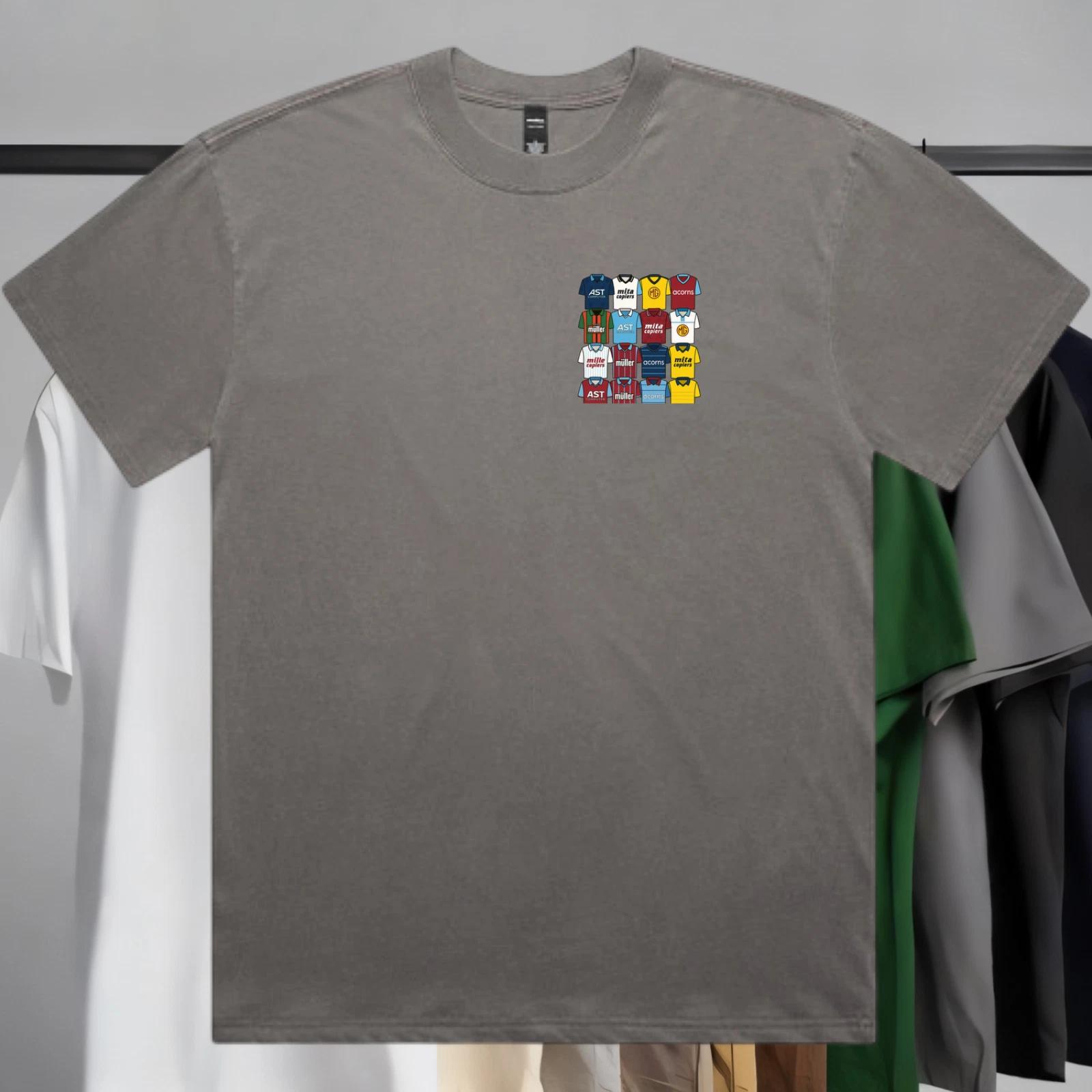 Aston Villa FC T-Shirt Old Shirts Style Logo Shirt 4XL