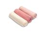 Plain Pink Muslin Diaper (Pack - 3 Pcs)