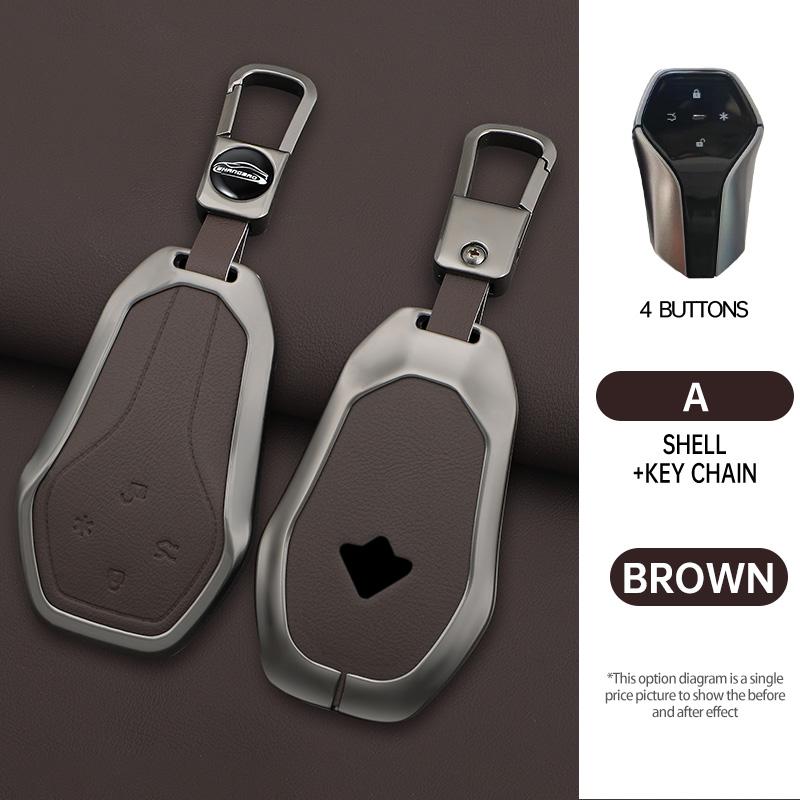 For Gac Aion Hyper Gt Ht Car Key Case Remote Protection Cover Bag Shell Keychain Ring Holder Fob Accessories