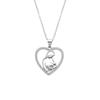 Mother's Day Accessories 925 Sterling Silver Diamond-encrusted Love Necklace Women's Niche Premium Mother and Child Pendant Clavicle Chain