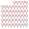 50pcs Battery Cable Clamp 300W Power Inverter Clip 30A Steel PVC Insulated Safety Electrical Test ToolsRed