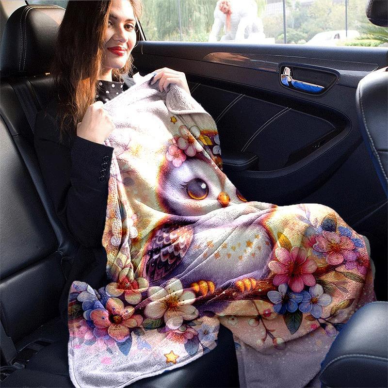 1pc Eagle Printing Lightweight Flannel Blanket, Comfortable and Warm Blanket, for Camping Sofa Bed and Couch Office, in All Seasons