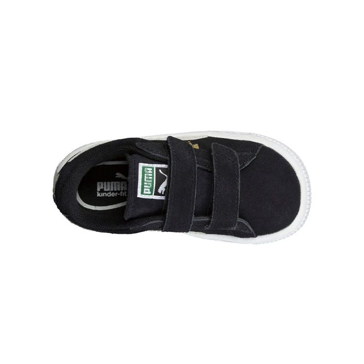 Puma 2 Velcro Pantofi Confortabili cu Top Jos pentru Mers Pantofi Bebeluș Negru Alb 356274-01