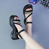 Roman Sandals Lady 2025 Summer Explosion Internet Celebrity Platform European Goods Increase