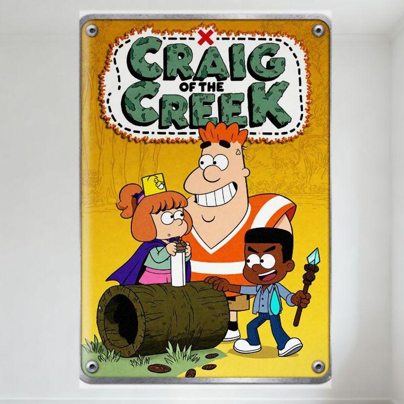 

Craig of the Creek Metal Tin Sign Vintage Animated Cartoon Characters Wall Plaque for Home Bar Man Cave Cafe Decor 20x30cm（7.8x11.8inch）