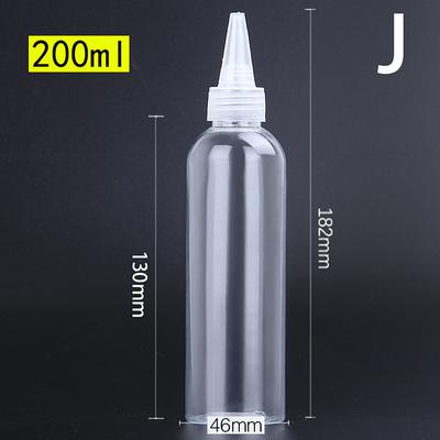 10-200Ml Plastik Sıkma Damlalıklı Şişe Vidalı Kapaklı Şeffaf Gözler Sıvı Mürekkep Yağ Damlalıklı Şişeler Boya Pigment Kabı