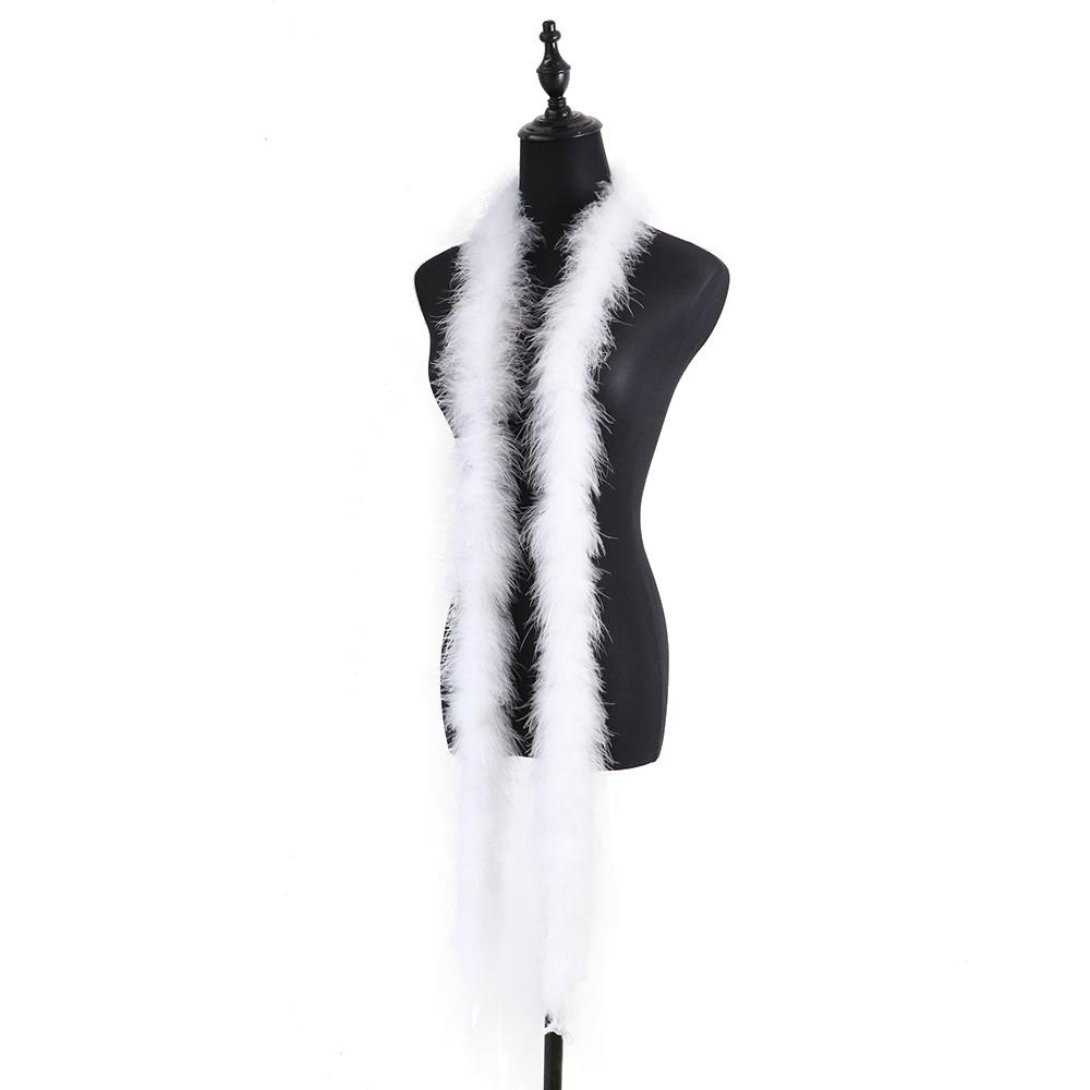 2Meters Colorful Marabou Turkey Feathers Boa 20G High Quality Plumes Shawl For Home Party Wedding Dress Decoration Feather Scarf