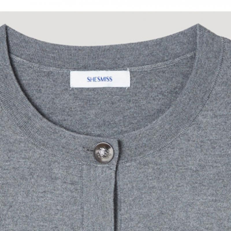 Ea S miSS Cardigan cu buzunar și gât rotund SSkcdp12020