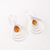 Natural Citrine Gemstone 925 Sterling Silver Handmade Drop/Dangle Earrings 1.80" EE-31-1