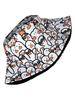 Fashionable White Bucket Hat Foldable Sun Protection Hat for Outdoor Activities Multifunctional Fisherman's Hat Men Women Summer Travel Beach