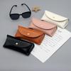 Premium PU Leather Flip Cover Eyewear Case Sunglasses Glasses Portable Travel Eye Protection Box With Stitched Detail