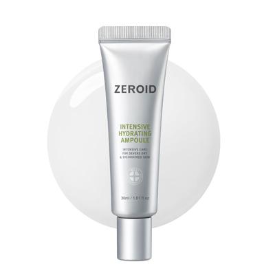 ZEROID Intensive Hydrating Ampoule | For Very Dry and Sensitive Skin, Highly Moisturizing Serum with Hyaluronic Acid, Fragrance-free, Mild, 30ml