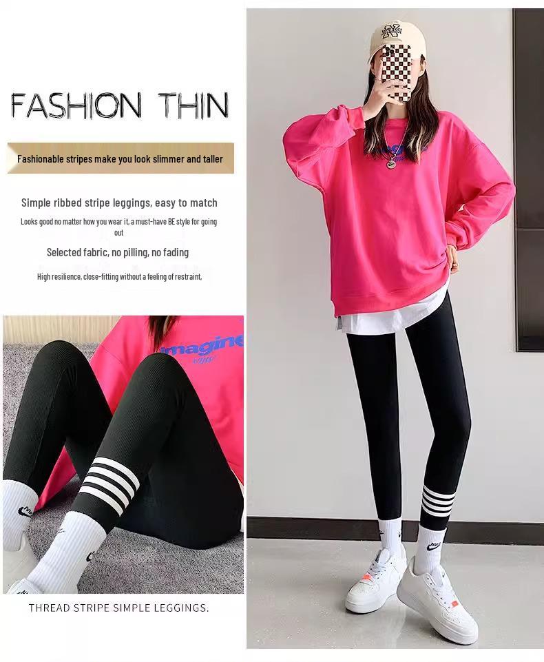 Plus Size Women's Fleece-Lined Yoga Pants - Non-Slip, Slimming, For Autumn/Winter