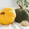 3D Simulated Pumpkin Pillow Plush Pillow Sofa Cushion (7.8inch, Olive)