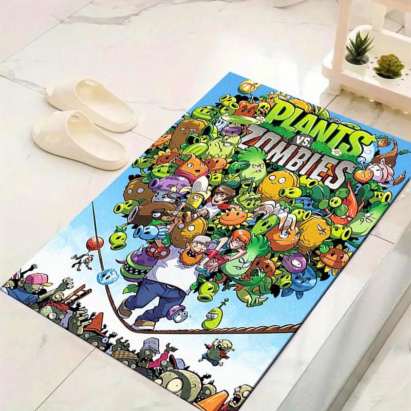 Zombie Plant Fight Carpet Rug for Living Room Bedroom Home Sofa Decoration,Kids play Non-slip Floor Mat