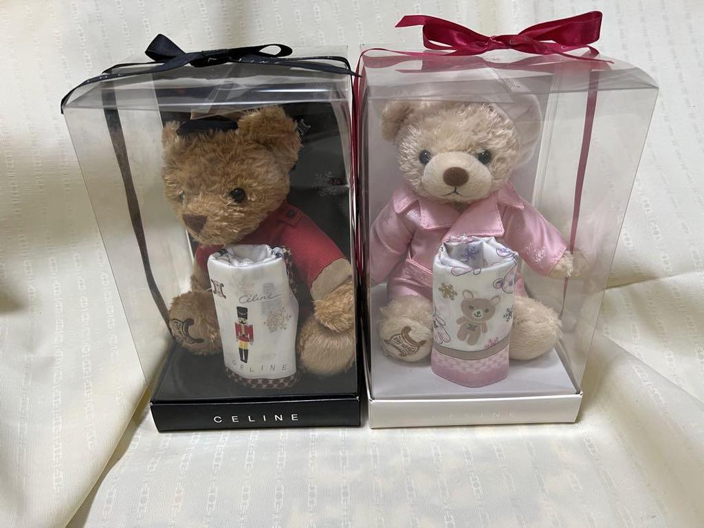 [USED] Celine Teddy Bear Handkerchief Set