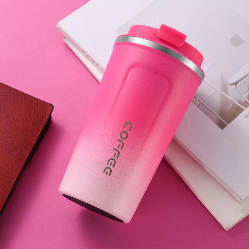 The Second Generation Coffee Cup Pro304 Stainless Steel Vacuum Two-Color Spray Thermos Cup Car Accompanying Cup