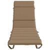 Sun Lounger Cushion GEMERT 100percent  Polyester Taupe 200 X 50 X 3 Cm