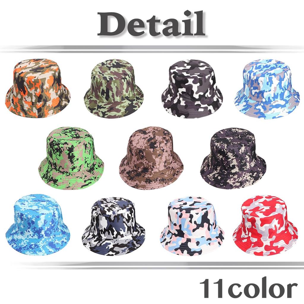 Bucket Camouflage CZ528 [White Fang] Hut, Muster, Digital, Wendbar, Stilvoll, Reise, Herren, Damen, (rot)