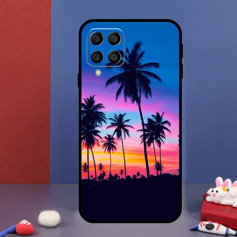 Summer Beach Sunset Palm Tree For Samsung Galaxy M14 M34 M54 M33 M13 M23 M53 M15 M55 M31 M51 M20 M30s M32 M52 Phone Case