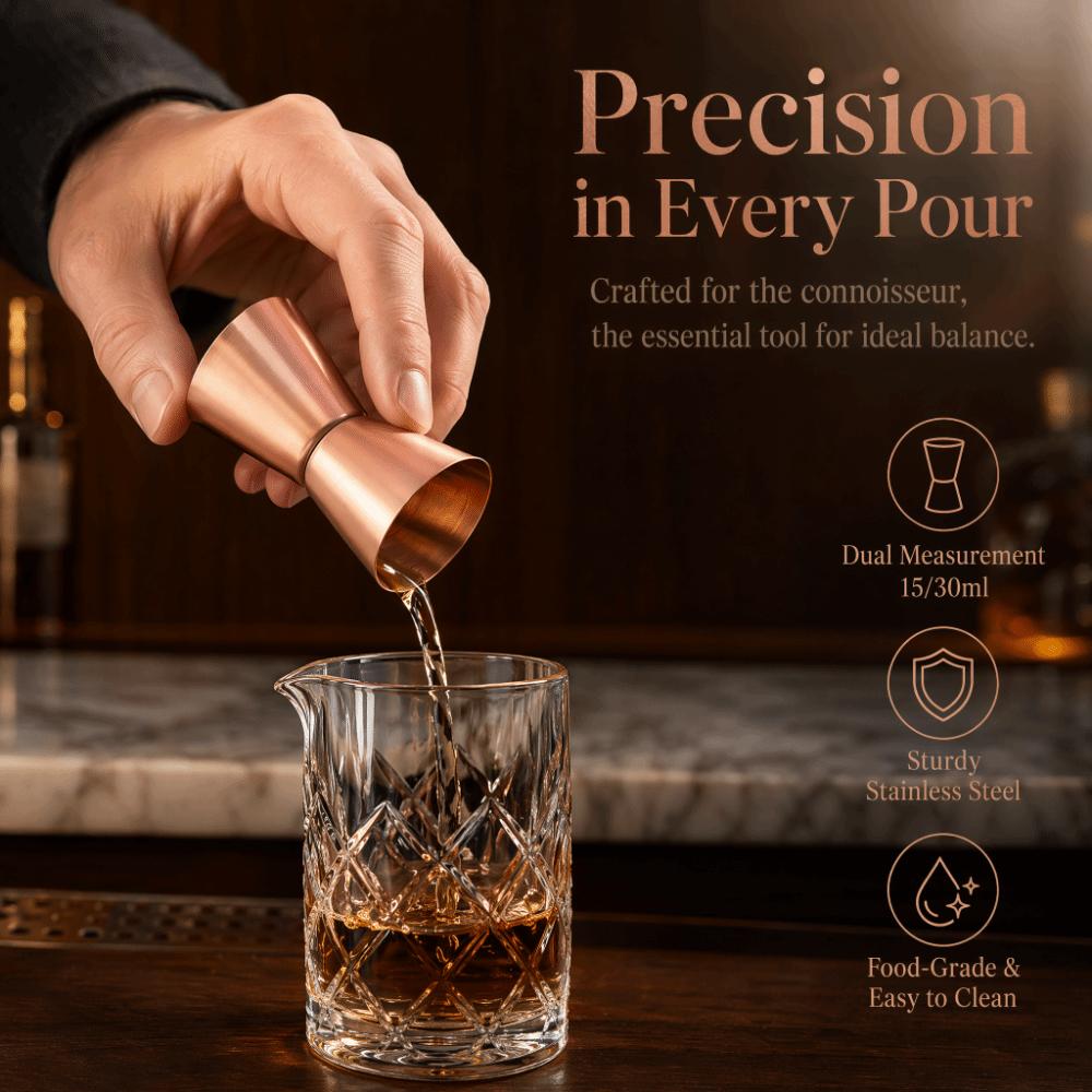 Stainless Steel Double Sided Jigger Double Head Design Liquor Measuring Cup Bar Measuring Cup  Bar