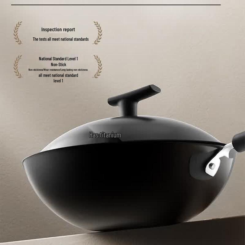 SUPOR 34cm Titanium Iron Non-Coated Wok