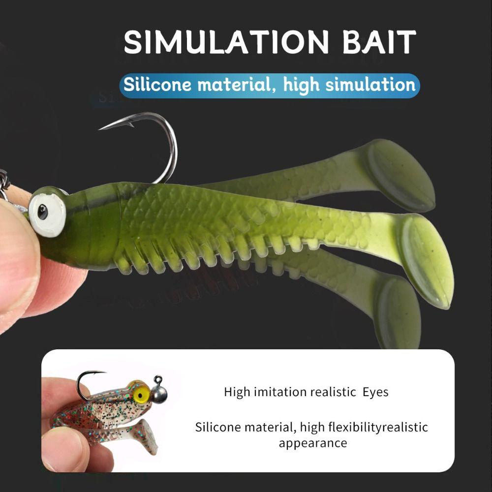 Silicone Simulation Bait Sharp Fish Hook Fishing Set-up Professional Fishing Lure Set  Sea Fishing