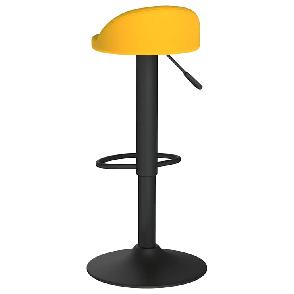 Yellow Velvet Bar Stool