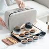 Household Kung Fu Tea Set, Portable Outdoor Travel Tea Set, Complete Set of Teapots, Business Gifts, Free Printing