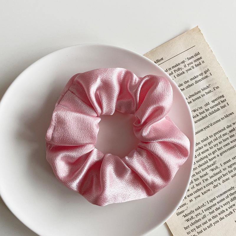 Plush Pig Intestine Hair Tie – Milk Coffee Color: 2025 Christmas Autumn Winter Series Hair Accessories