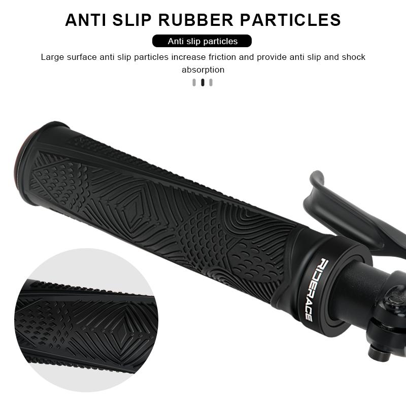 Bicycle Handlebar Grips Anti-Skid Shock-Absorbing Mountain Bike Handlebar Cover Ergonomic Comfortable Rubber Cycling Accessories