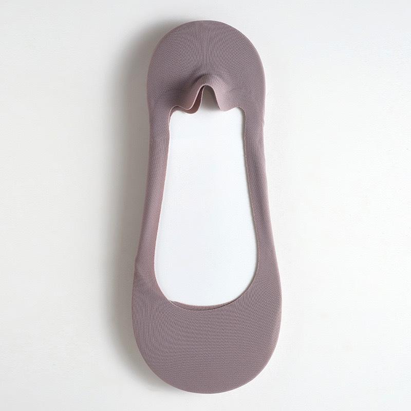 

Women s Summer Ice Silk Boat Socks Thin Sponge Pad Non-Slip Low-Cut Socks Invisible Short Socks 1 pair фіолетовий
