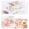Nail Art Stahlkugel Kaviar 6 Fächer Gold- und Silberperlen Nail Art Dekoration Nail Art Zubehör
